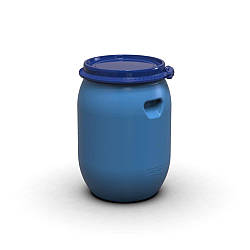 Пластикова бочка Litolan 55л з хомутом