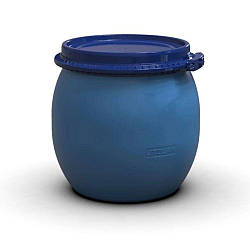 Пластикова бочка Litolan 80л з хомутом