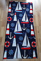 Пляжний Рушник З Якорем 75*150 Синього Кольору Бавовняний Piramit Туреччина