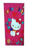Пляжний Рушник Disney Hello Kitty 75*150 Малинового Кольору Бавовняний Piramit Туреччина