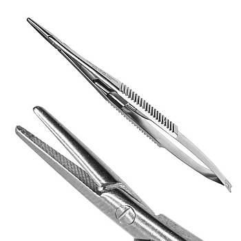 Голкотримач Castroviejo, 13 см, прямий, J-24-255