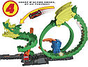 Автотрек Хот Вілс Атака вогняного дракона Hot Wheels City Dragon Drive Firefight HDP03, фото 5