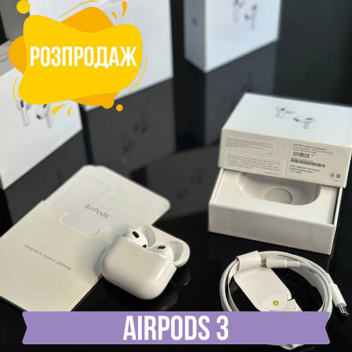 Наушники AirPods 3 оригинальный микрофон (ID#2383991057), цена: 1395 ...