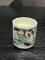 Масажна соєва свічка з натуральними оліями та вітаміном Е. В порцеляні.