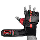 Рукавиці для MMA PowerPlay 3093 Чорні S, фото 3