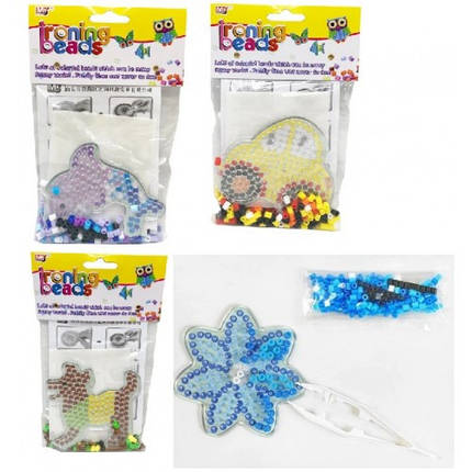 Термомозаїка 61113 набір з трафаретом та пінцетом в пакеті, фото 1