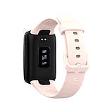 Силіконовий ремінець для Xiaomi Mi Smart Band 7 Pro Pale pink, фото 2