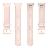 Силіконовий ремінець для Xiaomi Mi Smart Band 7 Pro Pale pink, фото 5