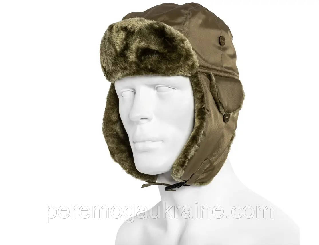 Шапка Mil-Tec ma1 вушанка олива 12105001 розмір M-56