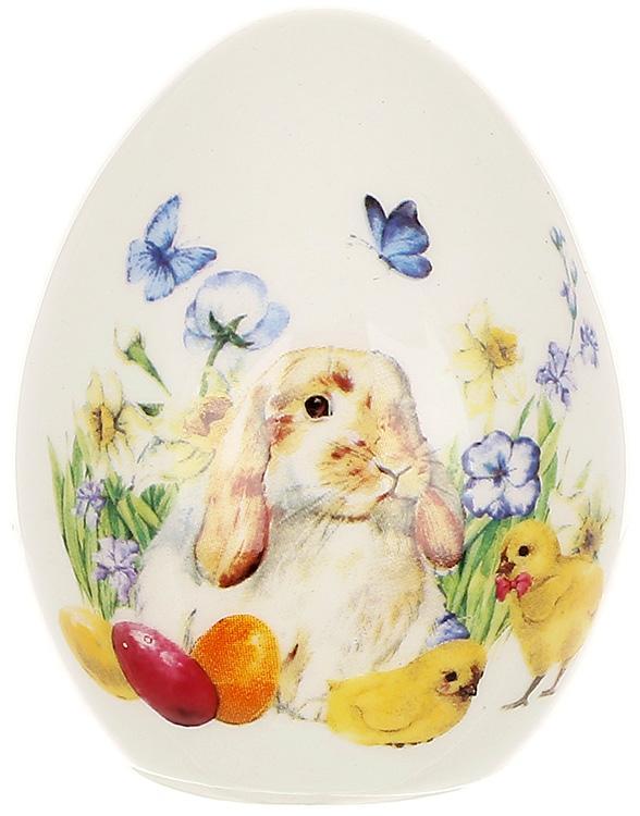 Великоднє керамічне яйце "Happy Easter" Свято Весни Ø5.5х7см, декоративне яйце