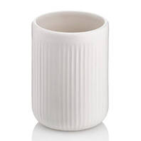 Стакан для зубних щіток Kela Adele 10х7,5 см білий