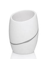 Стакан для зубних щіток Kela Talus 8х11 см білий