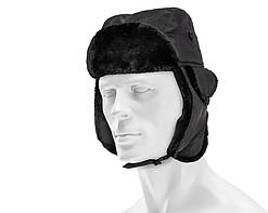 Шапка вушанка Mil-Tec ma1- чорна 12105002.solve