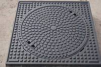 Люк канализационный сверхтяжелый квадратный KASI тип СТ (F900) KFC25 (Чехия)