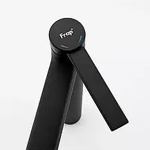 Змішувач для раковини високий FRAP F1067-62, чорний, фото 2