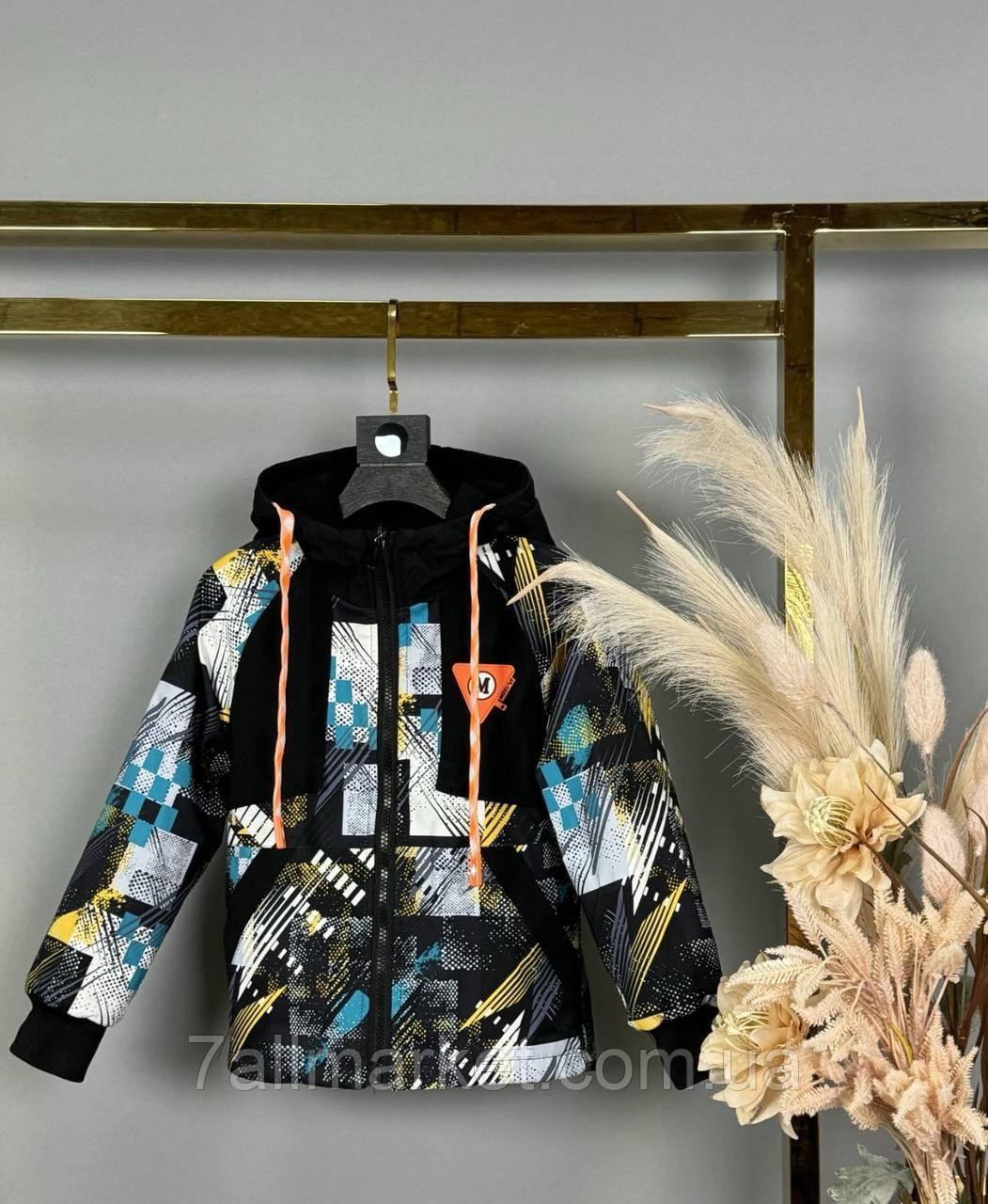 Куртка дитяча демісезонна з капюшоном на хлопчика 98-122 см (3цв) "DFK" гуртом від прямого постачальника, фото 1