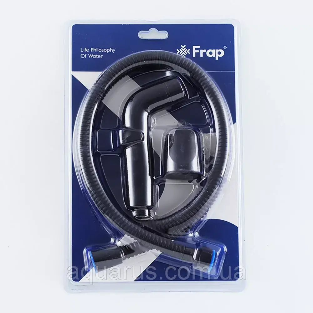 Гігієнічний набір FRAP F021-6 (лійка, шланг, кронштейн), чорний