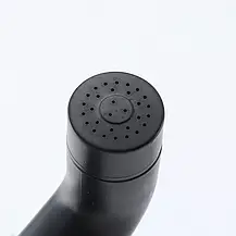 Гігієнічний набір FRAP F021-6 (лійка, шланг, кронштейн), чорний, фото 4