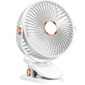 Портативний акумуляторний міні-вентилятор Cool Wind Білий Компактний вентилятор з прищіпкою