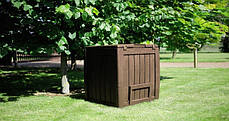 Садовий компостер з підставкою 340 л Deco Composter Keter коричневий, фото 4