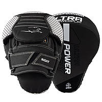 Лапи боксерські PowerPlay 3044 Pro Carbon Ultra Series Чорно-Білі PU [пара]