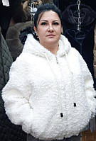 Шубка 8512. Зима. Розміри: M, L, XL. Напів-батал. Білий.
