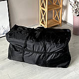 Нейлонова сумка для перевезення речей L 90*50*30 см (чорний), фото 2