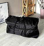 Нейлонова сумка для перевезення речей L 90*50*30 см (чорний), фото 4