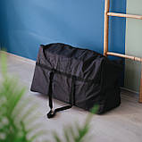 Нейлонова сумка для перевезення речей L 90*50*30 см (чорний), фото 5