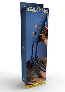 Батіг з тримачем у вигляді анальної пробки Taboom Silicone Supreme, синій