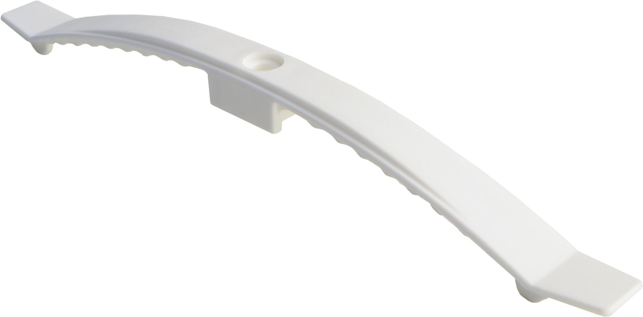 Кабельний затискач під дюбель (саморіз) 242 мм, білий, РA (10 шт), фото 1