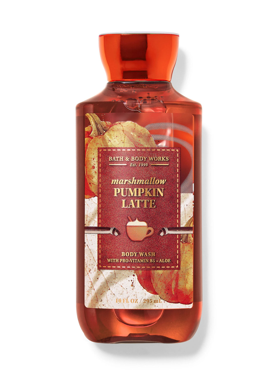 Жіночий парфумований гель для душу Bath and Body Works Marshmallow Pumpkin Latte Body Wash 295 мл