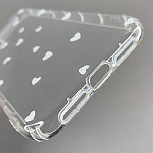 Чохол для Apple iPhone 11 чохол з білими сердечками на телефон айфон 11 прозорий a01f, фото 3