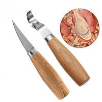 Популярний! Набір стамесок 2шт для різьблення по дереву, вирізання ложки - Краща якість тільки на Nukleon.com.ua