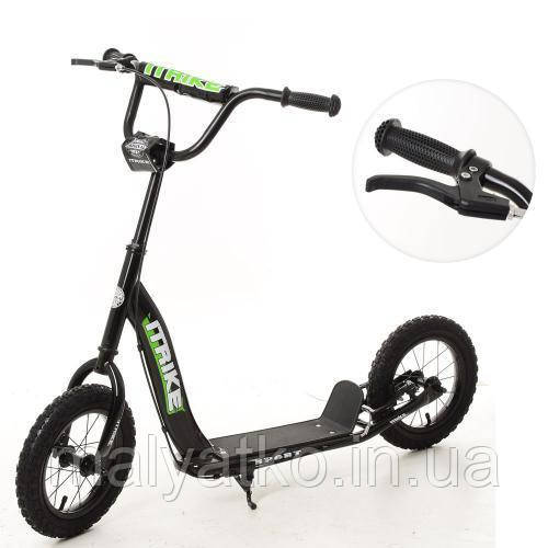 Самокат для дітей і дорослих Scooter з ручним гальмом (ЧОРНИЙ) арт. 2-043-1-B, фото 1