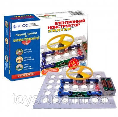 Електронний конструктор Znatok (15 схем) Kiddisvit арт. REW-K060