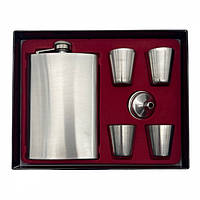 Популярний! Набір фляга з чарками та лійкою для віскі та коньяку. - Краща якість тільки на Nukleon.com.ua