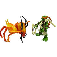 Набір мініфігурок Мікеланджело та Чомпер Баг — Michelangelo and Chomper Bug, Mini Mutants, 7 см, Playmates