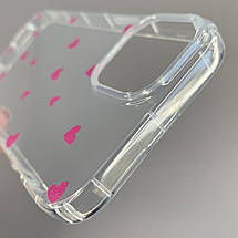 Чохол для Apple iPhone 13 чохол із рожевими сердечками на телефон айфон 13 прозорий a01f, фото 4