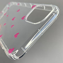 Чохол для Apple iPhone 11 чохол із рожевими сердечками на телефон айфон 11 прозорий a01f, фото 4