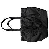 Еко-сумка з бавовни для покупок "UltraBag" (50х38х14 см.) 240 г/кв.м чорна, фото 4