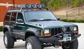 Арки для Jeep Cherokee XJ Розширювачі арок на Джип Черокі Ікс Джей (передні 120 мм задні 90 мм)