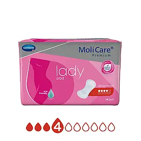 Прокладки урологічні MoliCare® Premium lady pad 4 краплі 14шт/уп.