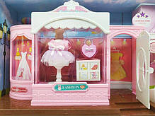 Набір дитячих меблів з будиночком для зайчат 3 персонажі 44х14х24 см, фото 4