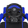 Дитяча каталка-толокар Bambi M 4845 з батьківською ручкою 2 в 1 синій, фото 5