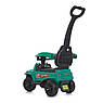 Дитяча каталка-толокар Bambi M 4845 з батьківською ручкою 2 в 1 зелений, фото 4