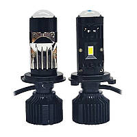 Комплект автомобільних лінзованих ламп 2ШТ! із цоколем Н7 Y10Pro 60W 6000K. Якісні лампи., фото 3