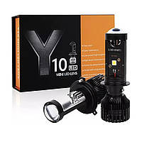 Комплект автомобільних лінзованих ламп 2ШТ! із цоколем Н7 Y10Pro 60W 6000K. Якісні лампи., фото 2