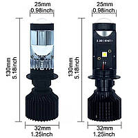 Комплект автомобільних лінзованих ламп 2ШТ! із цоколем Н7 Y10Pro 60W 6000K. Якісні лампи., фото 4