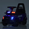 Дитяча толокар-електромобіль 2в1 Ford Police M 5844 світлові та звукові ефекти Чорний, фото 5